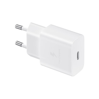 CARGADOR RAPIDO SAMSUNG 15W T1510 BLANCO USB-C ( SIN CABLE )