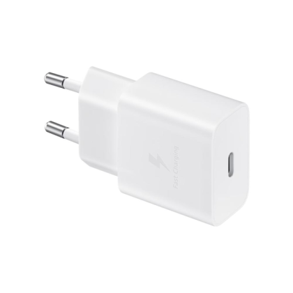 CARGADOR RAPIDO SAMSUNG 15W T1510 BLANCO USB-C ( SIN CABLE )