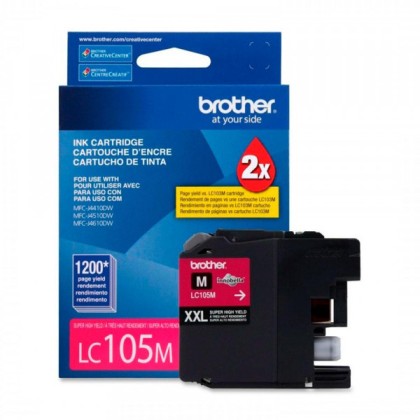 BROTHER LC105M XXL - SúPER ALTO RENDIMIENTO - MAGENTA - ORIGINAL - CARTUCHO DE TINTA - PARA BROTHER MFC-J4310, J4410, J4510, J4