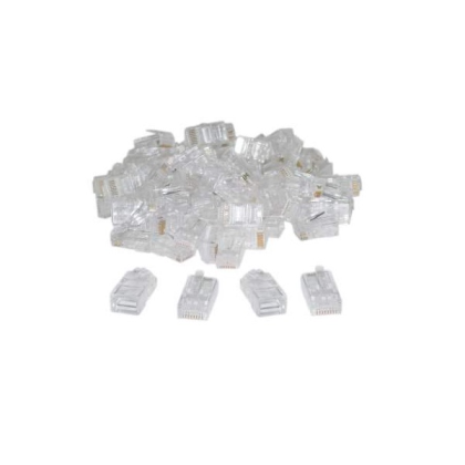 100 UNIDADES CONECTOR RJ45 CATEGORIA 5E