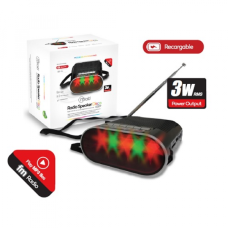 RADIO PORTATIL DISCO LIGHT FM CONEXION USB/SD Y BATERIA