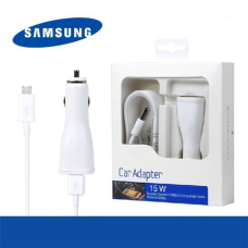 CARGADOR RAPIDO SAMSUNG PARA AUTO 15W BLANCO LN915 QUALCOMM 2.0 USB 3.0 COMPATIBLE