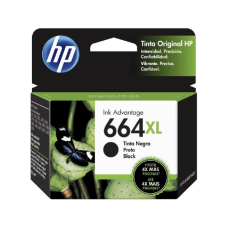 CARTRIDGE HP 664XL NEGRA 330PAG 4535 P/N F6V31AL
