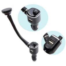 SOPORTE TRANSMISOR FM - BLUETOOTH CON SOPORTE QUICK CHARGE