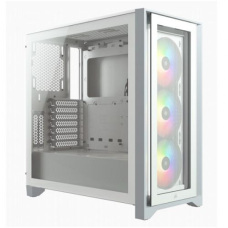 GABINETE GAMER CORSAIR ICUE 4000X VIDRIO TEMPLADO ATX WHITE P/N CC-9011205-WW