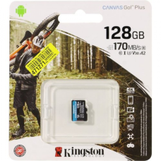 MEMORIA MICROSD KINGSTON 128GB CANVAS GO PLUS P/N SDCG3/128GBSP