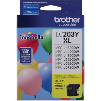 TINTA CARTRIDGE BROTHER ALTO RENDIMIENTO  AMARILLO ORIGINAL  PARA BROTHER MFC-J460, J4620, J485, J5620, J5720, J880, J885; BUSIN