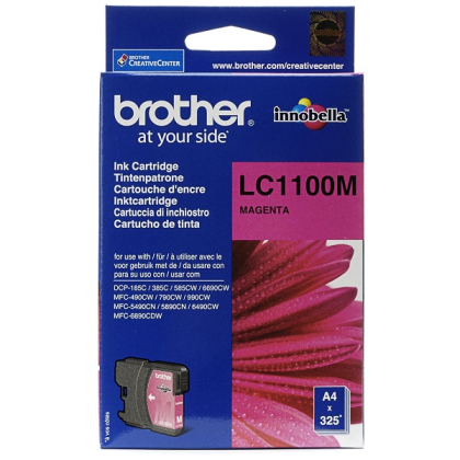 TINTA CARTRIDGE BROTHER  MAGENTA  ORIGINAL  PARA BROTHER DCP-185, 385, 395, 585, J715, MFC-490, 5490, 5890, 5895, 6890, 790, 795