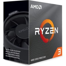 PROCESADOR AMD RYZEN 3 4100 3.8GHZ / 4.0GHZ 4 CORE SAM4 P/N 100-100000510BOX