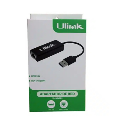 ADAPTADOR DE RED USB 3.0 A RJ45 10/100/1000 UNITEK P/N UL-GBUSB3