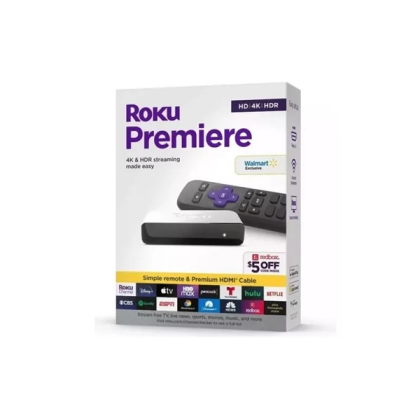 ROKU PREMIERE HD 4K HDR STREAMING MEDIA PLAYER P/N ROKU-3920RW