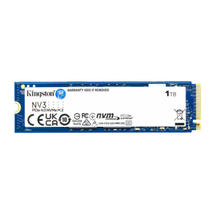 DISCO DE ESTADO SOLIDO KINGSTON 1TB NV3 M.2 2280 NVME PCIE UP TO 6000/4000 MB/S P/N SNV3S/1000G