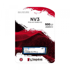 DISCO DE ESTADO SOLIDO KINGSTON 500GB NV3 NVME PCIE UP TO 5000/3000 MB/S M.2 2280 PCIE 4.0 X4 (NVME) P/N SNV3S/500G