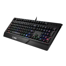 TECLADO GAMER MSI VIGOR GK20 MEMBRANA - INGLES - ERGONOMETRICO - ANTI GHOSTING - RGB ( COLORES PREDEFINIDOS )