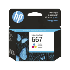 TINTA ORIGINAL HP 667 TRICOLOR - 3YM78AL