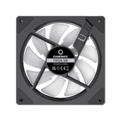 VENTILADOR GAMEMAX 120MM FN12A-S8I-R BLACK P/N FN12A-S8I-R BLACK