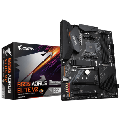 PLACA MADRE GIGABYTE AORUS ELITE AX V2 DDR4 SAM4 P/N B550AORUSELITEAXV2