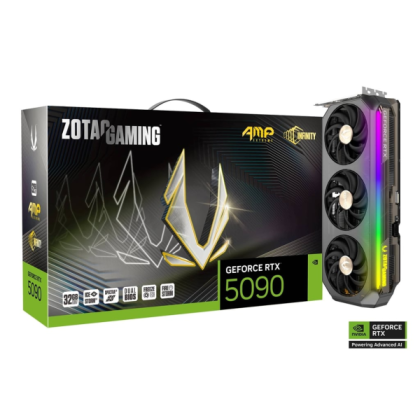 TARJETA DE VIDEO ZOTAC GEFORCE RTX 5090 32GB AMP INFINITY 512BIT GDDR7 P/N ZT-B50900B-10P