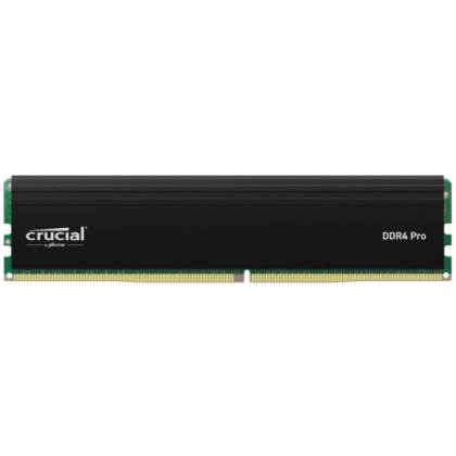 MEMORIA UDIMM DDR4 16GB CRUCIAL PRO  3200MHZ PC4-25600 CL22 CON DISIPADOR DE CALOR NEGRO - CP16G4DFRA32A