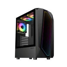 GABINETE GAMER GAMEMAX TIME BANDIT SIN FUENTE 3 FAN