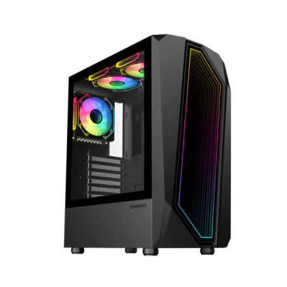 GABINETE GAMER GAMEMAX TIME BANDIT SIN FUENTE 3 FAN