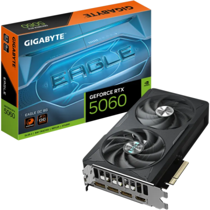 TARJETA DE VIDEO GIGABYTE RTX 5060 EAGLE 8GB P/N GV-N5060EAGLE OC-8GD TARJETA DE VIDEO GIGABYTE RTX 5060 EAGLE 8GB P/N GV-N5060EAGLE OC-8GD