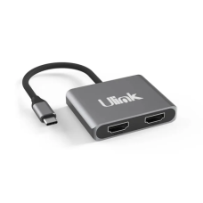 ADAPTADOR USB C A 2 CONECTORES HDMI P/N UL-ADC201V