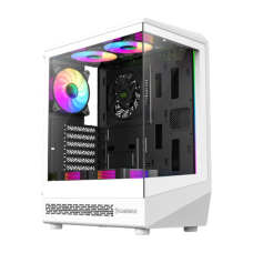 GABINETE GAMER GAMEMAX VISTA COC WHITE SIN FUENTE