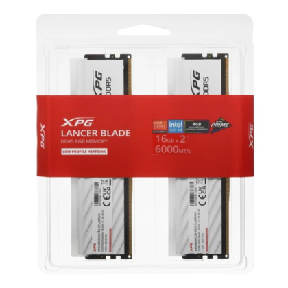 KIT DE MEMORIAS DDR5 ADATA-XPG LANCER 32GB 6000MHZ RGB WHITE ( 2X16GB ) P/N AX5U6000C3616G-DTLABRWH KIT DE MEMORIAS DDR5 ADATA-XPG LANCER 32GB 6000MHZ RGB WHITE ( 2X16GB ) P/N AX5U6000C3616G-DTLABRWH