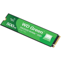 DISCO WESTERN DE ESTADO SOLIDO GREEN 500GB SN3000 NVME - M.2 2280 - PCI EXPRESS 4.0 X4 (NVME) P/N WDS500G4G0E