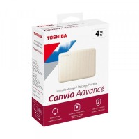 DISCO EXTERNO TOSHIBA 4TB CANVIO ADVANCE V10 - BLANCO USB