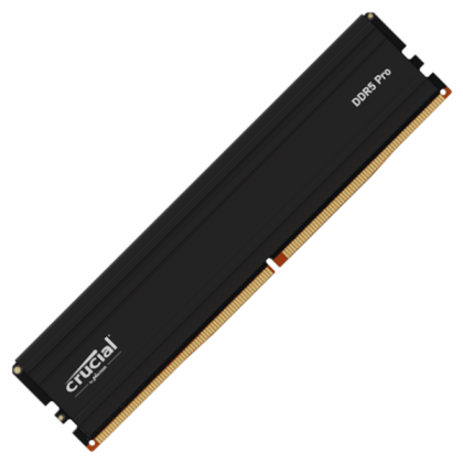 MEMORIA UDIMM CRUCIAL PRO DDR5 16GB 5600MHZ CL46 CON DISIPADOR NEGRO P/N CP16G56C46U5 MEMORIA UDIMM CRUCIAL PRO DDR5 16GB 5600MHZ CL46 CON DISIPADOR NEGRO P/N CP16G56C46U5
