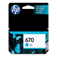 CARTRIGE ORIGINAL HP 670 - CIAN - CZ114AL