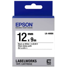 CINTA ORIGINAL EPSON ESTáNDAR LK-4WBN NEGRA/BLANCA - ROLLO (1,2 CM X 9 M) 1 CINTA