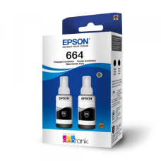 JUEGO DE TINTAS T664 - EPSON - PACK 2 UNID. NEGRO