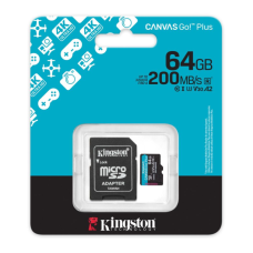 KINGSTON - FLASH MEMORY CARD - SDHC MEMORY CARD - 64GB MICROSDXC CANVAS GO PLUS