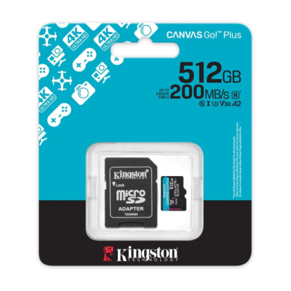 KINGSTON - FLASH MEMORY CARD - MICROSDHC - 512GB MICROSDXC CANVAS GO PLUS